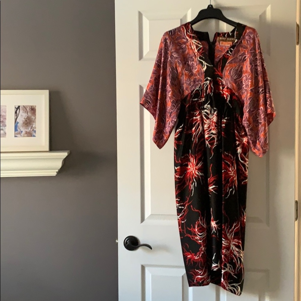 A designer Duro Olowo pure silk dress size 38.